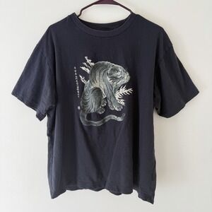 Uniqlo UT MFA Boston Tiger Shirt Mens XL Black Graphic Tee Art Indie Grunge